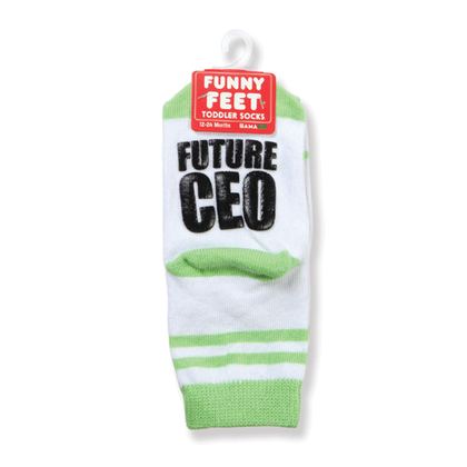 Future CEO Grippy toddler socks
