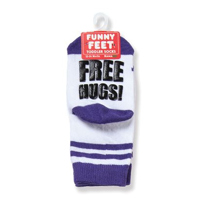 Free Hugs Grippy Toddler Socks