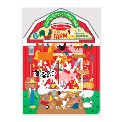 Reusable Puffy Sticker - Farm
