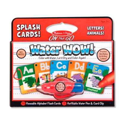 การ์ดระบายสีด้วยน้ํา ชุดตัวอักษร A-Z 26 แผ่น