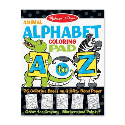 สมุดระบายสีไซส์จัมโบ้รูปสัตว์ Aa-Zz