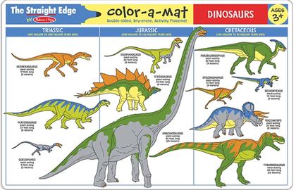 Reusable Learning Mat - ไดโนเสาร์