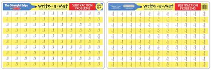 Reusable Learning Mat - ลบเลข