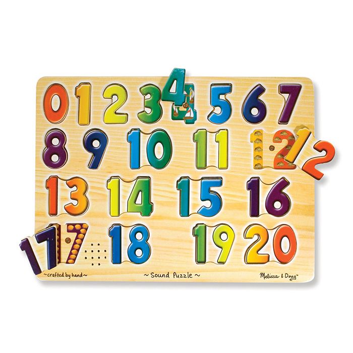 พัซเซิลมีเสียง ตังเลข 1-20 (เสียงภาษาอังกฤษ)
